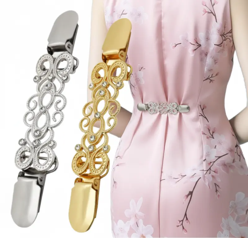 how to pin a dress to fit tighter Angie Rhinestone Strap Open Back Glitter Mini Dress