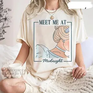 Meet me at Midnight Youth and adult Shirt, Cinderella Inspired Shirts, Girls Trip, Princess Birthday Girl, Toddler Magic Kingdom Tee