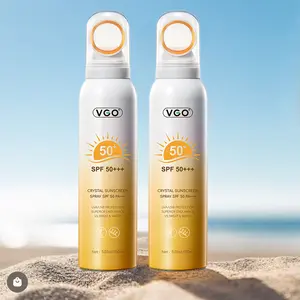VGO Crystal Sunscreen Spray – SPF 50 PA+++ | Waterproof & Sweatproof Protection | Ultra-Fine Mist for Face & Body Comfort Cosmetic