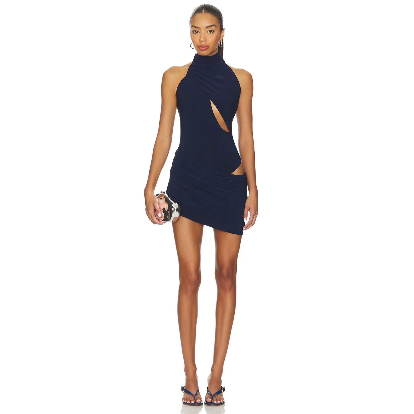 NBD Aurora Mini Dress in Navy