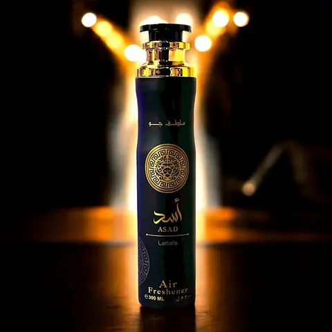 Lattafa Asad Scented Room Spray Air Freshener - 300 ml Vanilla Aroma (Unisex Beauty & Personal Care Fragrance)