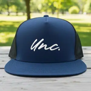 Unc. Embroidered Trucker Hat Minimalist Snapback Cap