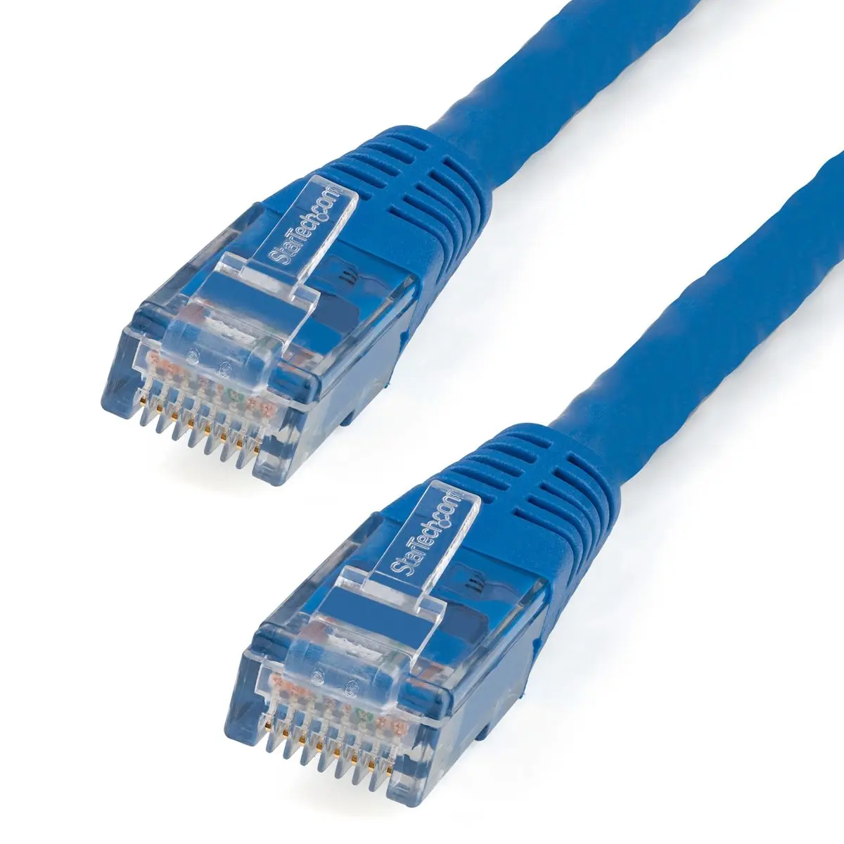 StarTech 15' Molded Cat6 UTP Ethernet Patch Cable with RJ-45 Male Connectors & RJ-45 Ports, 24 AWG, ETL Verified, Blue, for High-Speed Data Transfer, Ethernet Cable, Molded Cable