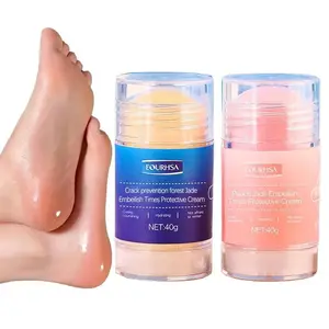Buy One Get One Free Foot Care Cream, Anti-Crack Moisturizing Heel Balm, Softening Nourishing Cream for Dry Cracked Feet, Exfoliates Dead Skin