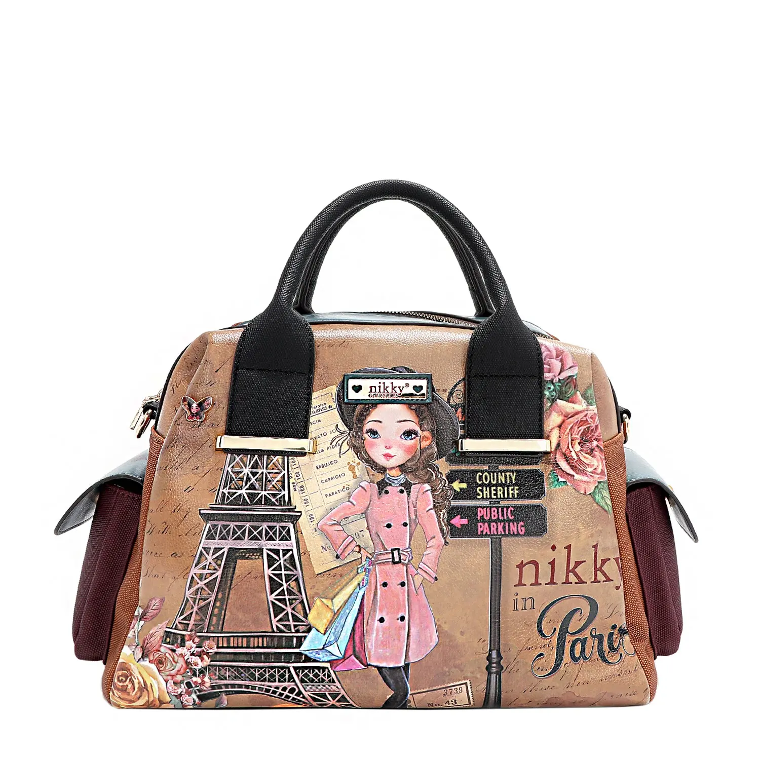 EMILY GOES PARIS BOSTON BAG