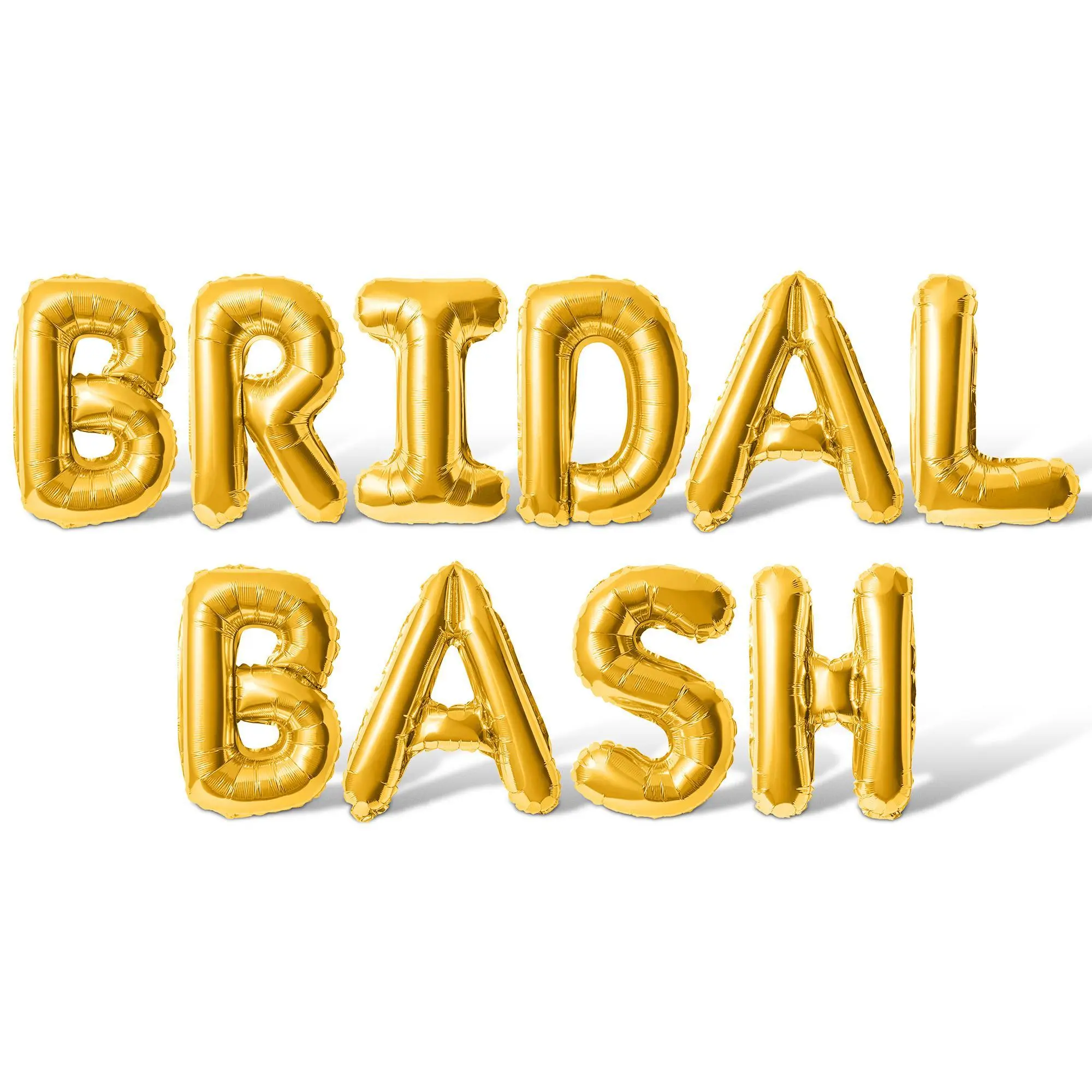 Letter Balloons - BRIDAL BASH 16" Inch Alphabet Letters Foil Mylar Balloon Bachelorette Party Banner