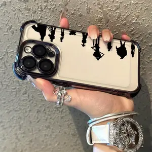 Japanese Popular Anime One Piece Phone Case Suitable for iPhone 17, 16e, 16, 15, 14, 13, 12, 11, Mini, Pro Max Air X XR XSMAX 8, 7 Plus - Anti-Drop Protection Transparent Soft Back Cover, Cute Phone Case,  Uv Printed Design