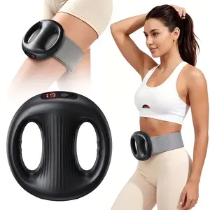 Vibrating Fascia Ring Massager, Ergonomic Design for Sit-up Assist Ab Training, Multi-functional USB Rechargeable Tool for Arms & Abdomen