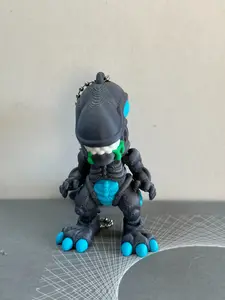 Alien Keychain with Gradient Wings, Realistic Texture Fashion Design, Pla Material, Perfect for Holiday Decorations and Gifts