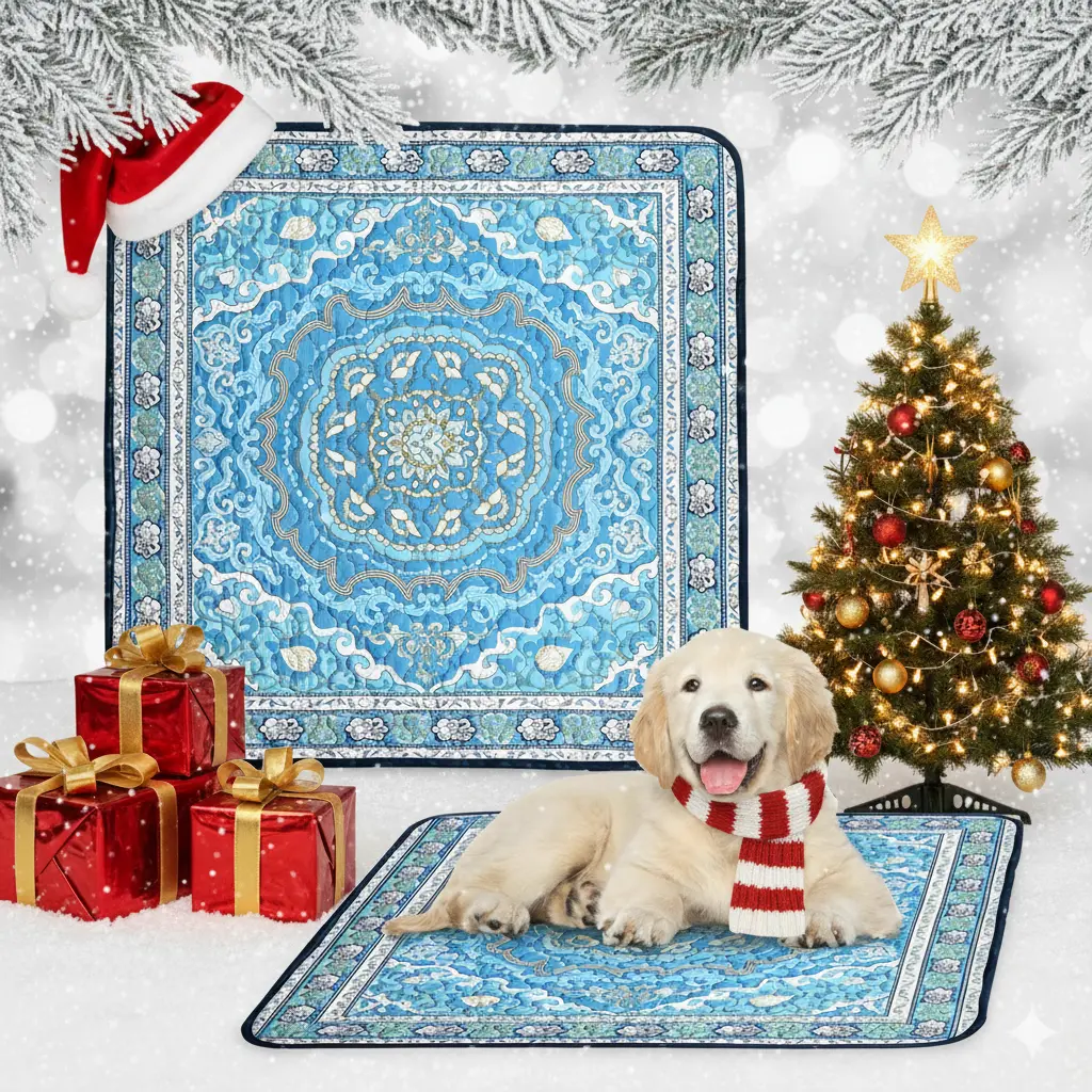 SmartWell Washable Pee Pads For Dogs Waterproof Reusable Dog Training Pads Non Slip Fast Absorption Whelping Mat Large Machine Washable Pet Rugs For Floor Crate Car Couch Protection Stylish Persian Design 35 Inch