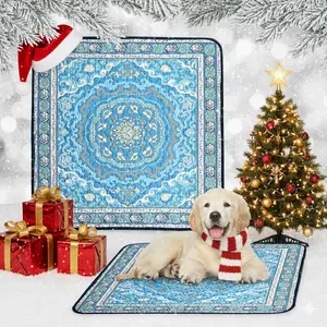 SmartWell Washable Pee Pads For Dogs Waterproof Reusable Dog Training Pads Non Slip Fast Absorption Whelping Mat Large Machine Washable Pet Rugs For Floor Crate Car Couch Protection Stylish Persian Design 35 Inch