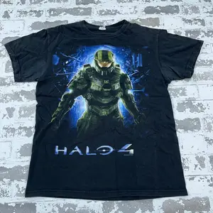 Vintage Halo 4 Shirt Men Black Tee Video Game Faded Xbox Y2K 2000s , Retro Vintage Game Movie Shirt, Shirt For Men For Women, Gift F Tee