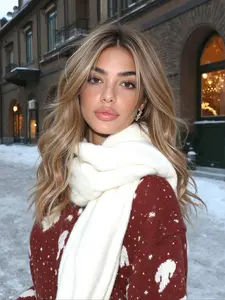 Topshe Mono Lace Wig, Deep Root Gradient, High-End Women's Wig, Futura Imported Thread, Natural Parting, Lightweight, Easy Wear