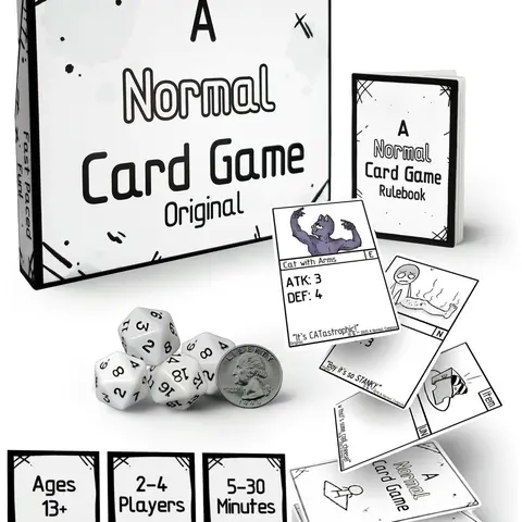 A Normal Card Game Original - Strategic Turn-Based Combat with Party Twist - Fun for Friends Families & Parties - Ages 13+ - Easy to Learn & Hilarious - Compact Easy-to-Carry Game Perfect for Game Nights Trips & Gatherings, Party Board Game