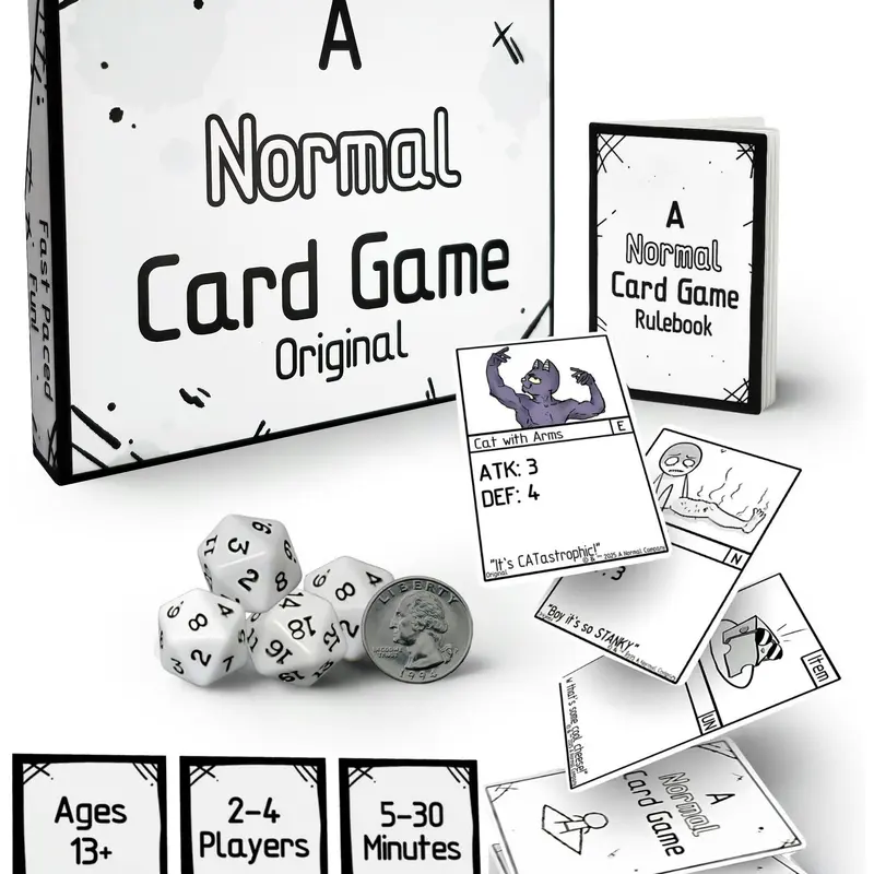 A Normal Card Game Original - Strategic Turn-Based Combat with Party Twist - Fun for Friends Families & Parties - Ages 13+ - Easy to Learn & Hilarious - Compact Easy-to-Carry Game Perfect for Game Nights Trips & Gatherings, Party Board Game