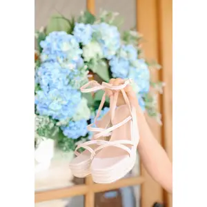 Joellen Espadrille Wedges - Beige