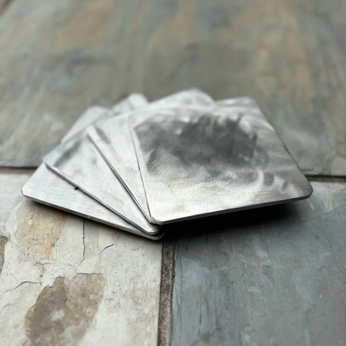 LIFETIME WARRANTY!! Steel Coaster, hand-made, recycled material, cork backing, gifts for him, tableware