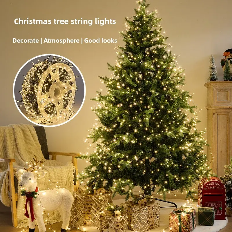 Copper Wire Fairy String Lights Centipede Style Firecracker Waterproof Multi Function Perfect for Christmas Tree Holiday Decor Indoor Outdoor Ambiance Warm White Cool White Colorful Options