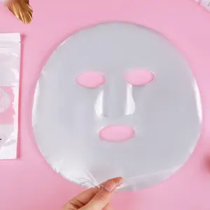 400-Pack Disposable Face Mask Sheets DIY Transparent Plastic Facial Wrap for Enhanced Skincare & At-Home Spa Skincare Preservative DIY Clear Spa Facial Sheet Mask Thin Plastic Wrap Moisture Retention