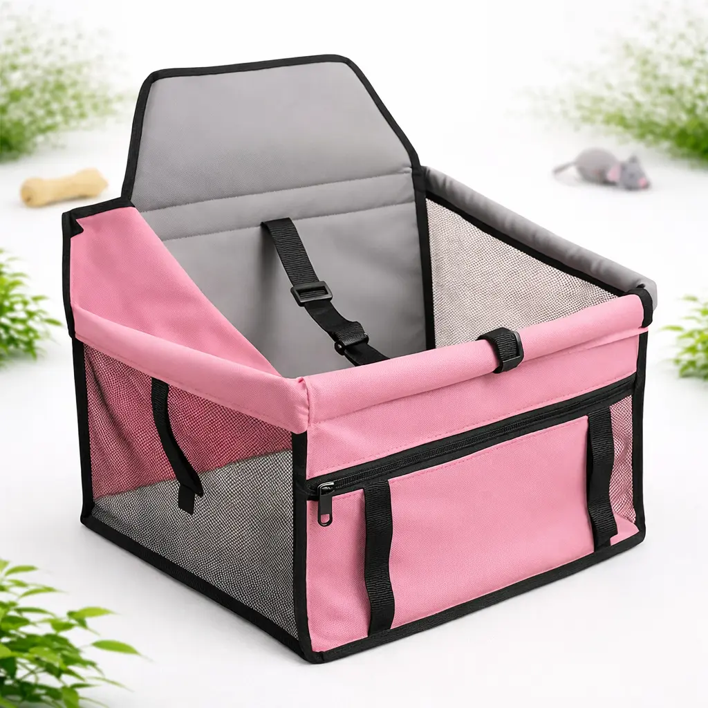 Pet Car Hammock Seat Foldable & Secure