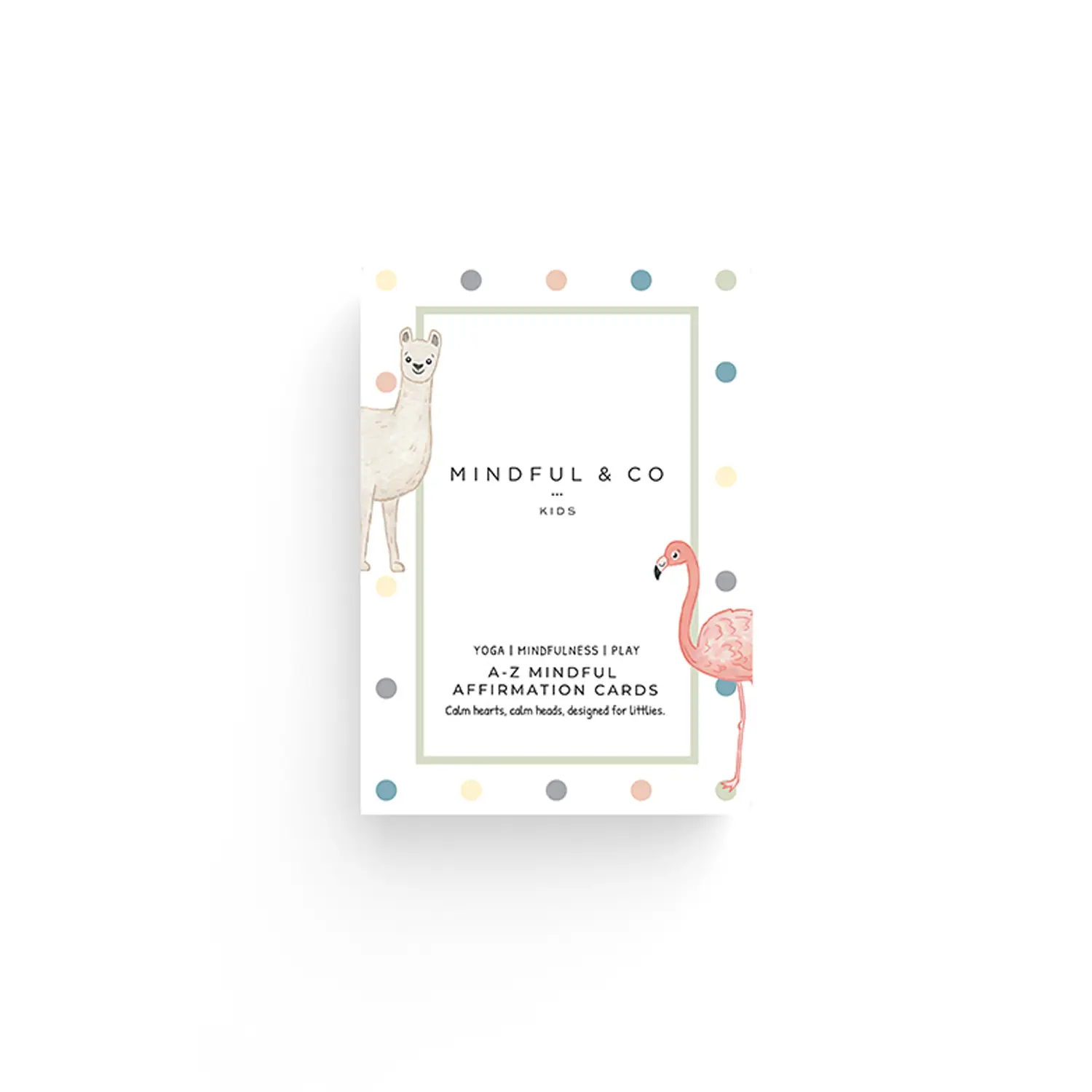 Mindful & Co Kids A-Z Mindful Affirmation Cards for Kids Positive Mindset & Confidence Building Flashcards