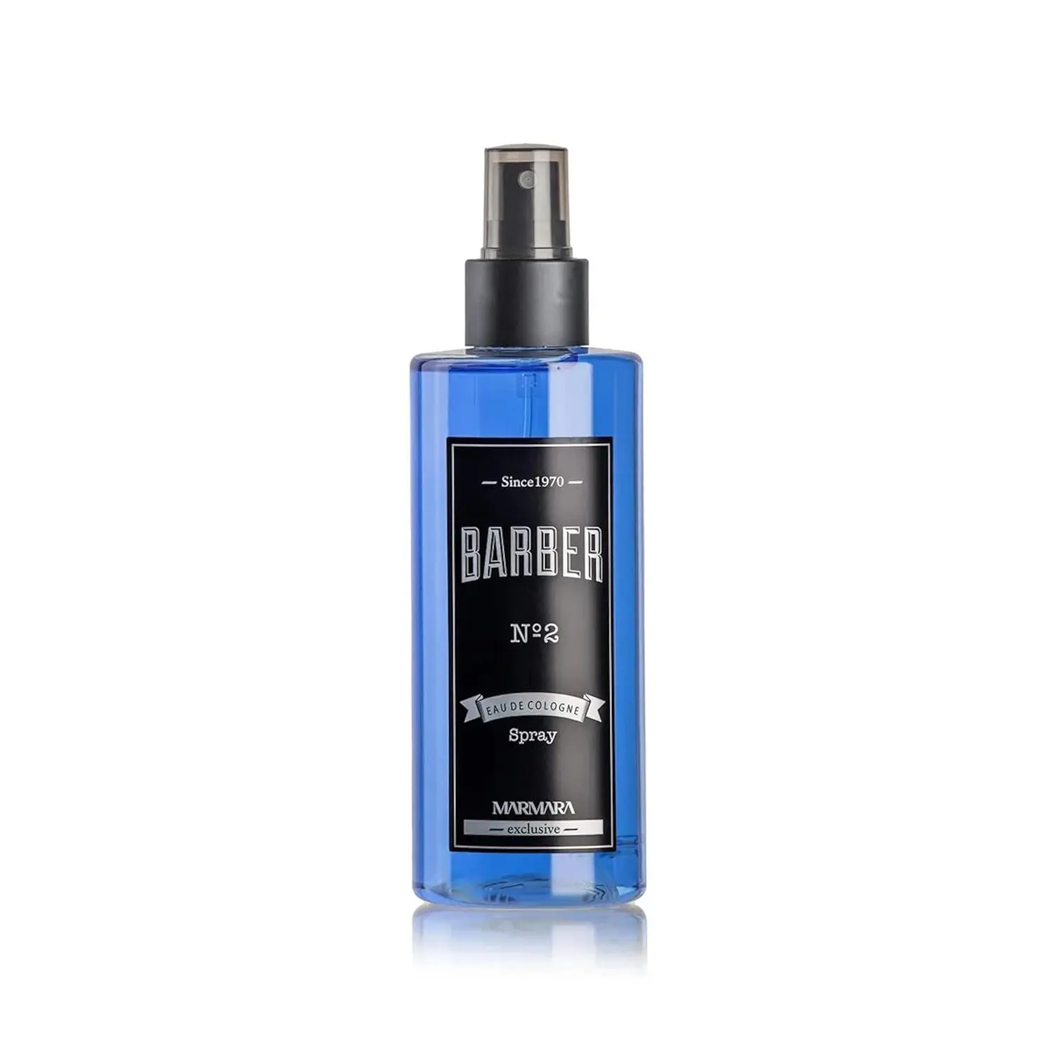 Marmara Barber No.2 Alcohol-Containing Aftershave Cologne Spray - Soothing and Renewing, Long-Lasting Fresh Scent, Smoothening Liquid for Adults, 8.45 fl oz (250 ml) Bottle, Single Item