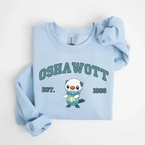 Oshawott Sweatshirt, Pkm Characters Sweatshirt, Anime Shirt