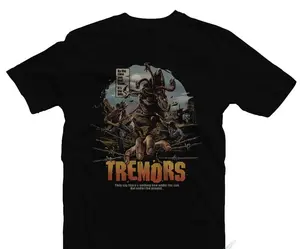 Tremors Shirt Movie Classic Retro Vintage Graphic Design T-Shirt