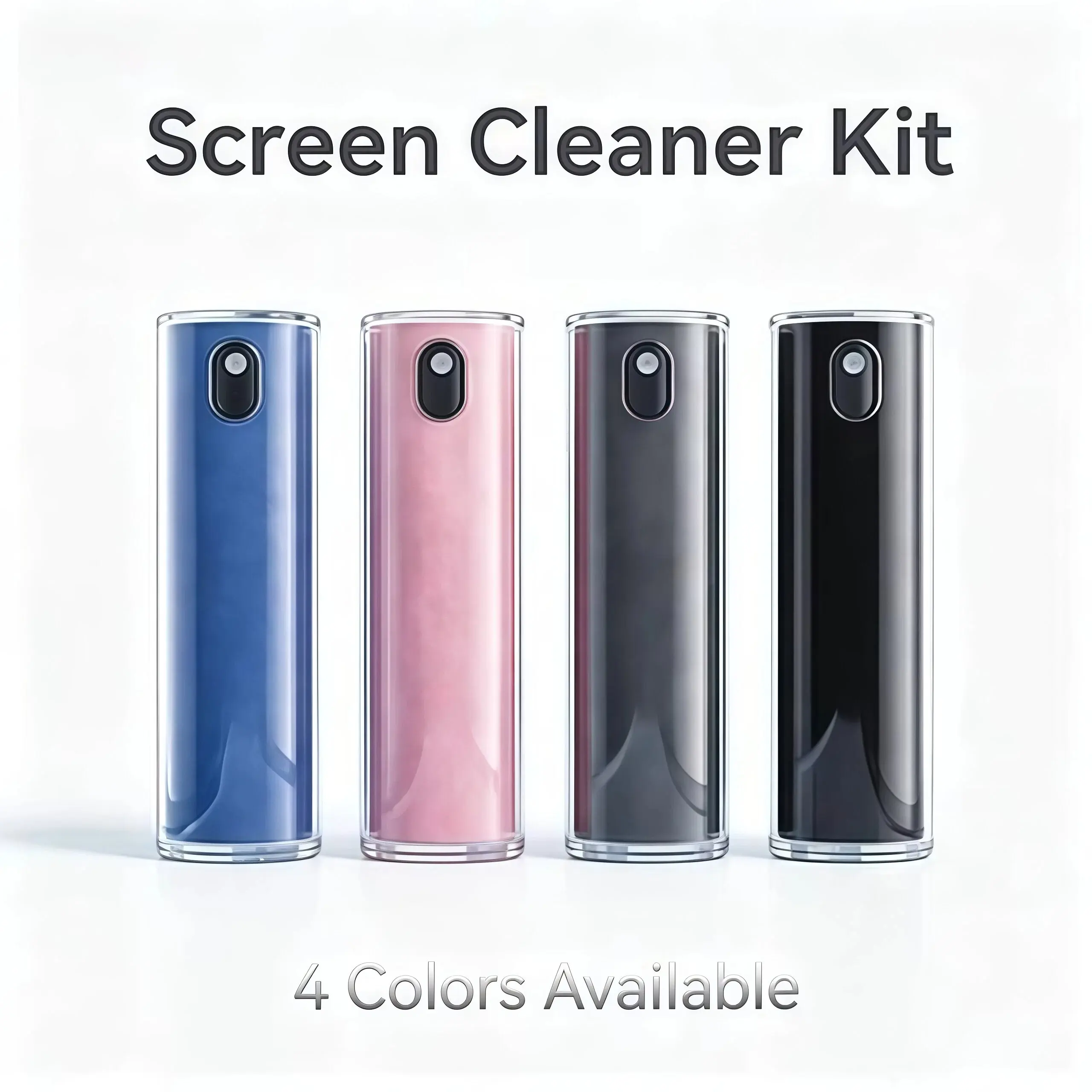 2-in-1 Screen Cleaner Kit — Alcohol-Free, Streak-Free, All Devices SafeOn-the-Go Screen Cleaner Anti-Slip Spray with Protective Case Crystal Clear Screens Effortlessly Multi-Color Portable Cleaning Spray Ideal for Travel & Daily Use