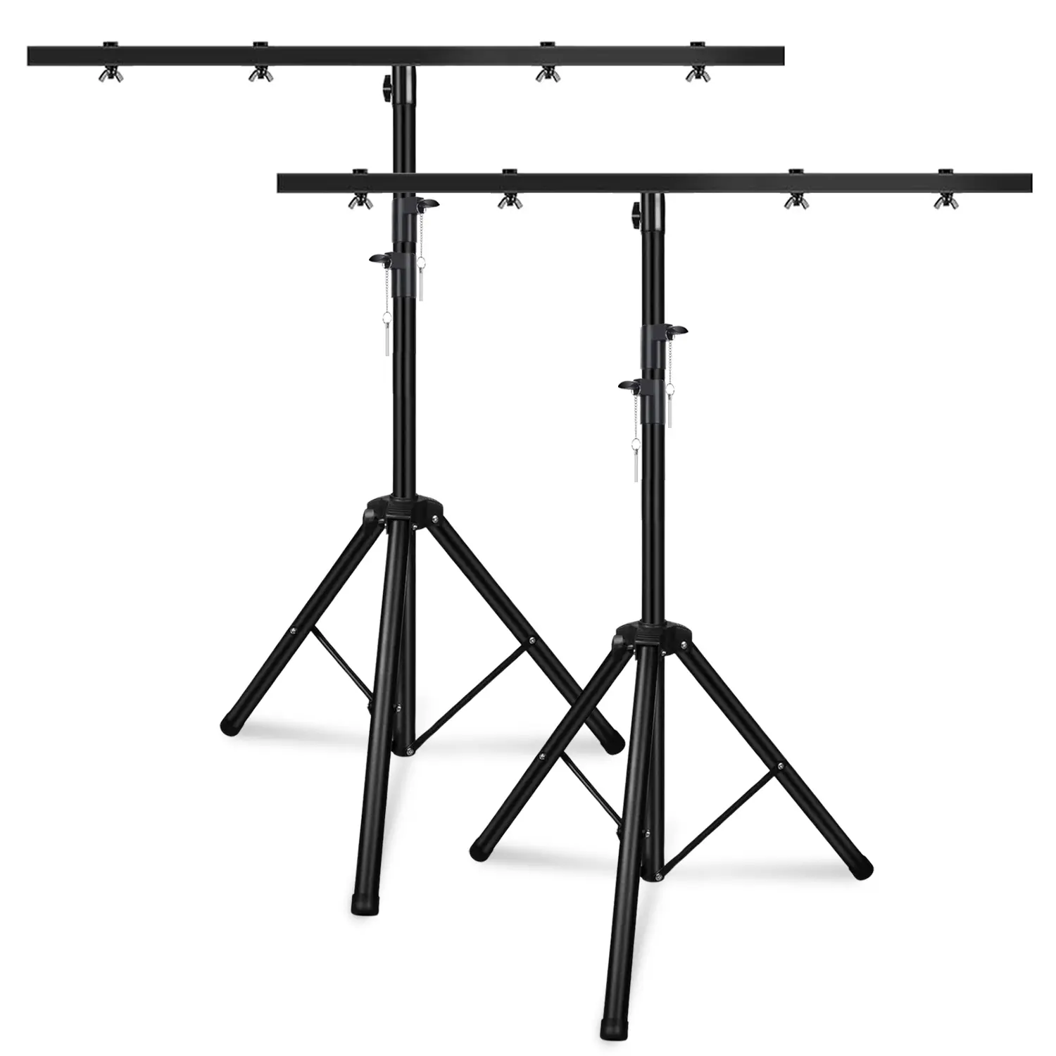 5 Core DJ Light Stand Height Adjustable 39-100" Heavy Duty Tripod Stage Lights Stands w Light T Bar Concert Lighting Lighting Equipment