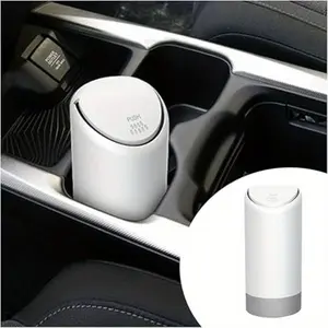 black/white Car Garbage Can Car Trash Silicone Convenient sanitary noiseless storage box Car Storage Organizer
