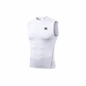 Sleeveless Compression - White Sleeveless Compression - White