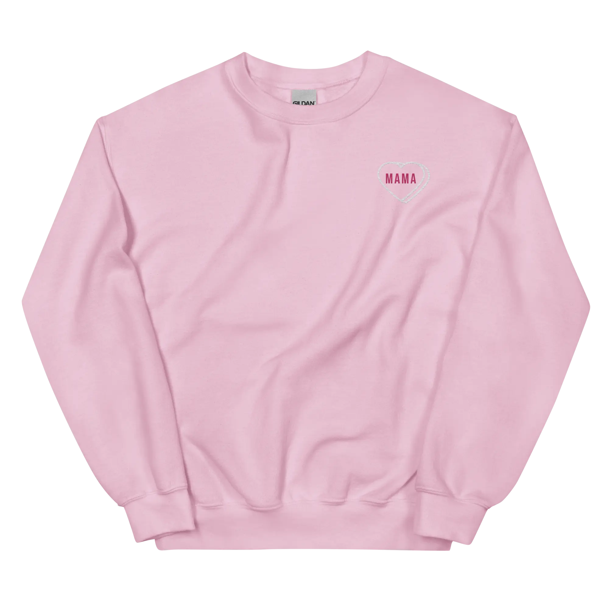 Candy Heart Mama Sweatshirt - 50% Cotton 50% Polyester Pre-Shrunk Classic Fit Air-Jet Spun Yarn Soft Feel
