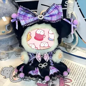 Labubu Clothes Set for 17cm Dolls - Labubu Designer Clothes, Overalls & Accessories, Premium Dress Up Bundle, Stylish Chic Doll Clothing (No Doll Included) (008)