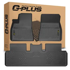 G-PLUS Model 3 Floor Mats Compatible with Tesla Model 3 2017-2023 Sept Old Style,Not Fit 2023 Oct-2026 New Model,TPE All Weather Custom Fit Full Cover Protection Floor Liners Black 3PCS