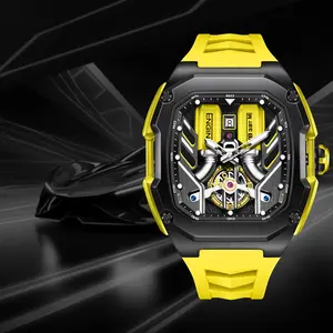 Men's V12 Sports Car Engine-Inspired Waterproof Casual Business Fashion Watch