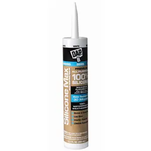 Dap 268049 10.1 oz Premium All-Purpose Silicone Rubber Sealant, Clear