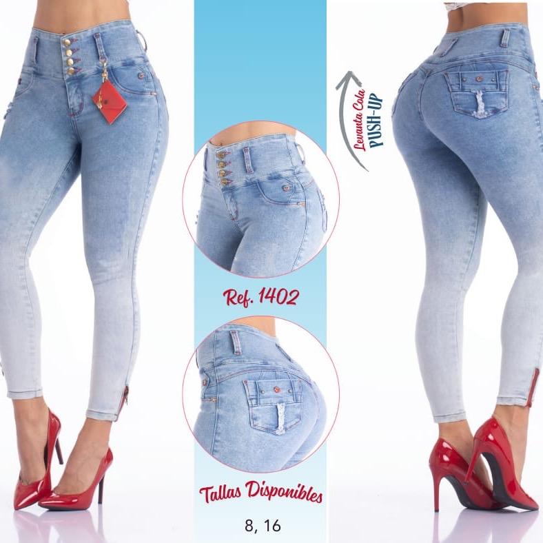 Diseñados con pinzas estratégicas que realzan tus glúteos de forma natural jeans Colombianos