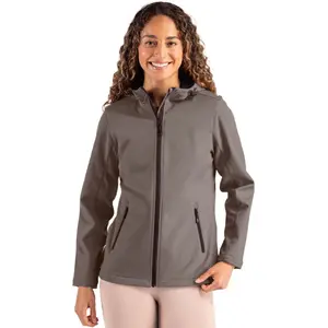 Clique Tempo Recycled Stretch Softshell Womens Hooded Jacket