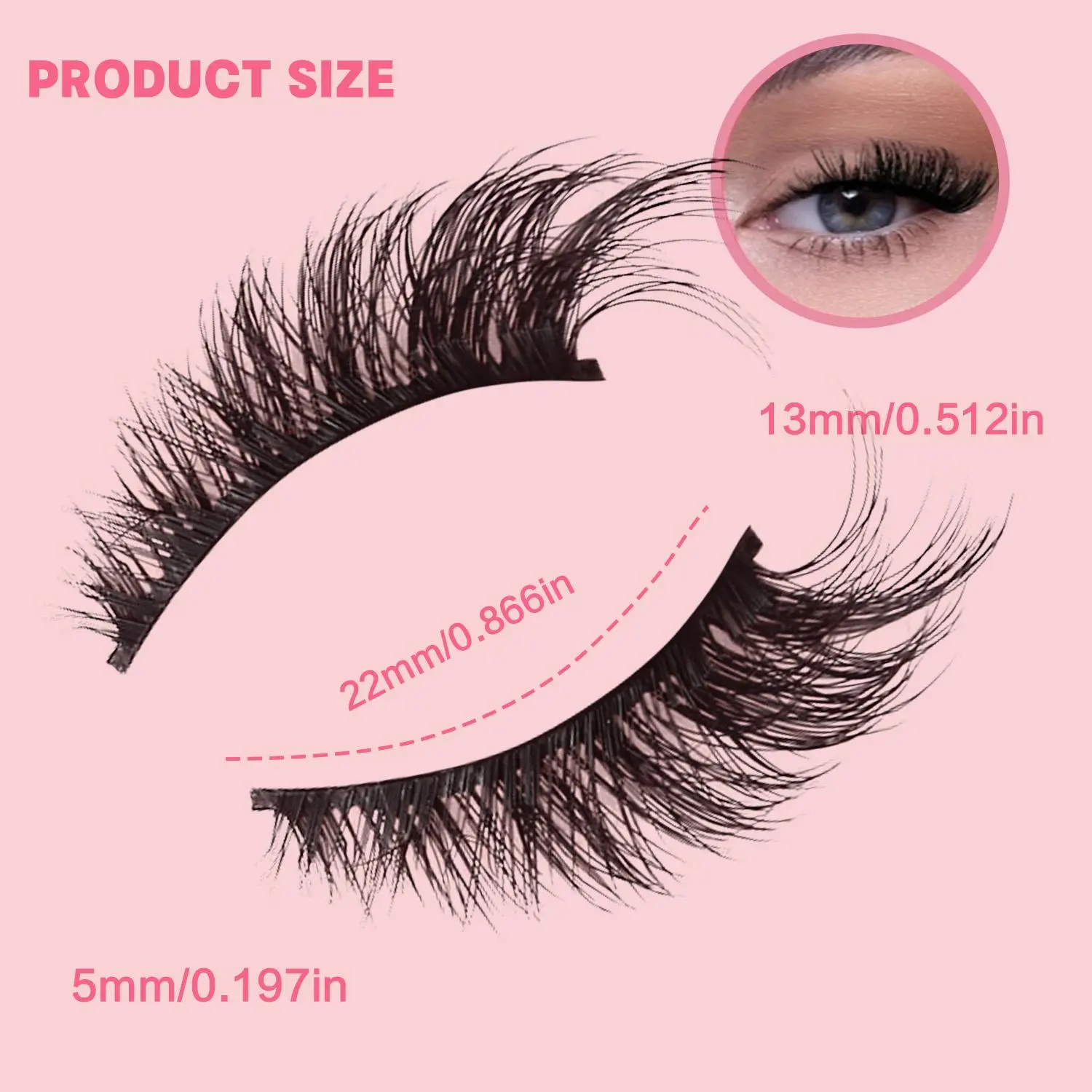 30 pairs half-cut cat eye lashes, natural wispy flare, elongated fox eye strip, soft black band, reusable eyelashes bulk set for everyday wear