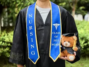 Custom Graduation Stole Class of 2026 stoles Graduation,Personalized Logo Text Grad Stole Sash for Nursing Graduates College Grad Gifts Idea