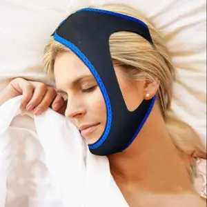 Anti-Bruxism Mouth Guard Belt, Unisex Sleep Aid Strap, Breath Control Brace for Men & Women, Health Promotion Anti-Snore Waistband