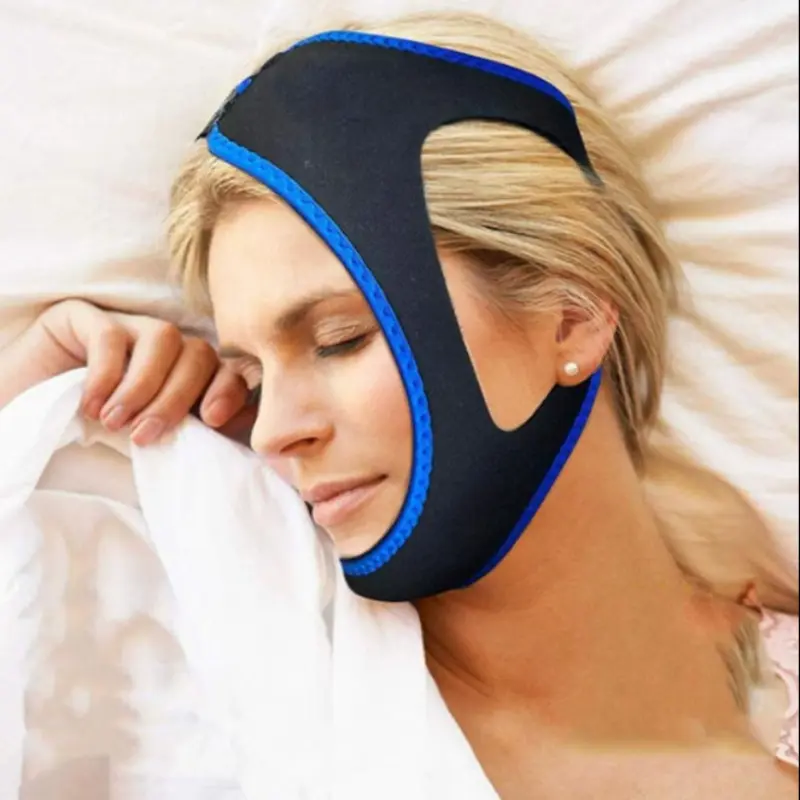 Anti-Bruxism Mouth Guard Belt, Unisex Sleep Aid Strap, Breath Control Brace for Men & Women, Health Promotion Anti-Snore Waistband