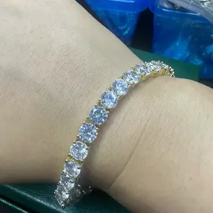 Plated  tennis bracelet