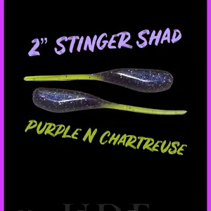 2” Stinger Shad Series Upper Deck Fishing 10PK 2” Stinger Shad Series Upper Deck Fishing 10PK