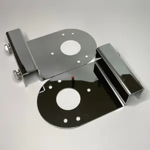 Right-Angle Clamp-On Brackets for Watermelon Lights - 2Pcs Stainless Steel Chassis Ambient Light Mounts, No-Drill for Trucks & RVs