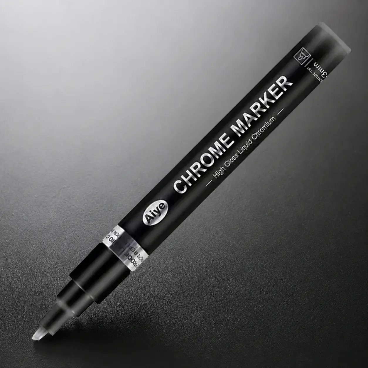 Chrome Mirror Effect Metallic Marker | Reflective Paint Pen for DIY Crafts, Art Drawing & Office Supplies | Creative Gift for Students, Artists & Professionals | Shiny Highlighter, Metal Craft Pen, Artistic Tools