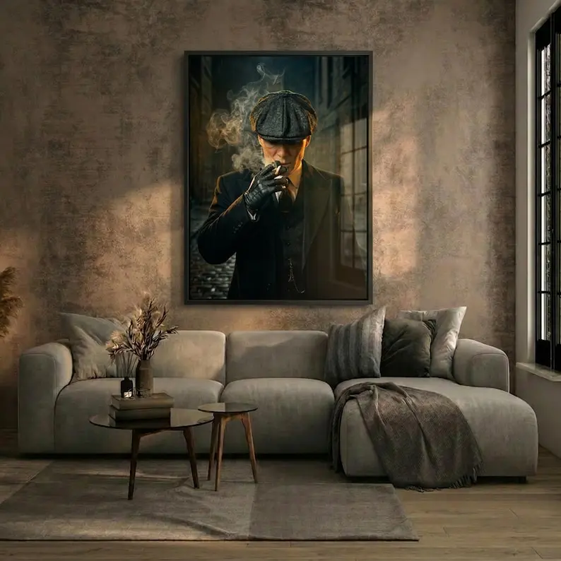 Thomas Shelby - Peaky Blinders Wall Art | Cinematic 1920s Gangster Artwork | Poster Print | Room Decor | Gift Idea Poster No Frame