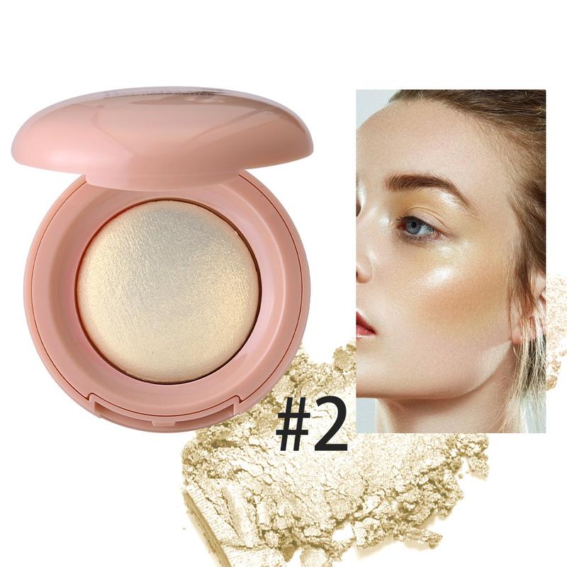Face Glow Highlighter Palette with Shimmer Finish, Long Wear Brightening Powder for Natural Day and Evening Makeup