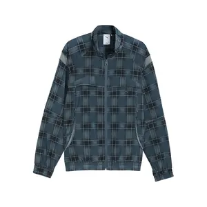 PUMA Mens Clrt All Over Print Jacket Athletic Outerwear Casual - Grey